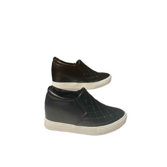 Wanted Hidden-Wedge Sneakers Bushkill Black Tag Says 10 Fits Like 9 - Picture 9 of 16